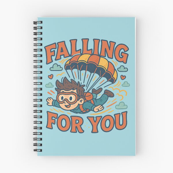 Item preview, Falling for You – Cute Skydiving Love Pun designed and sold by GirlyPopped.
