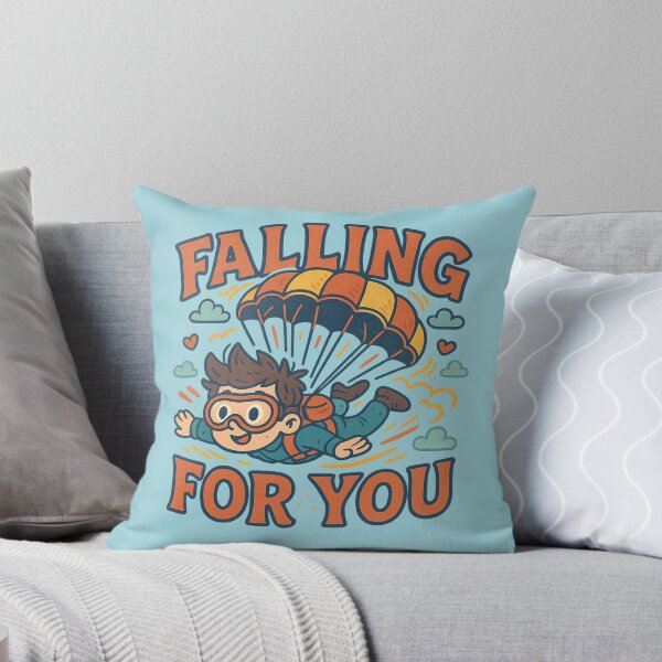 Item preview, Falling for You – Cute Skydiving Love Pun designed and sold by GirlyPopped.