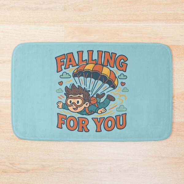 Item preview, Falling for You – Cute Skydiving Love Pun designed and sold by GirlyPopped.
