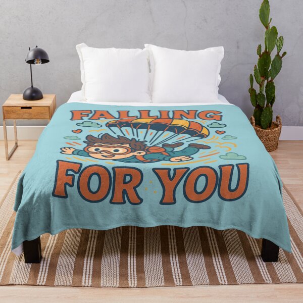 Item preview, Falling for You – Cute Skydiving Love Pun designed and sold by GirlyPopped.