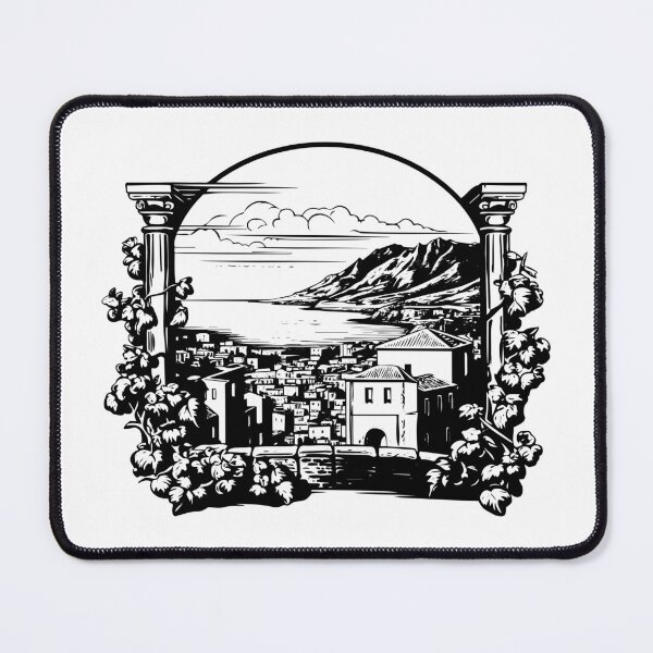 Item preview, Sicily Naples Italy View Urban Landscape Rome Village designed and sold by inkoutninja.