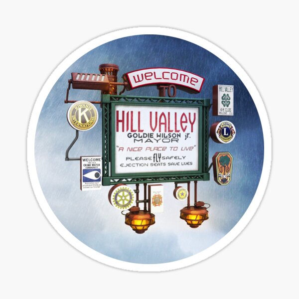 Biff Stickers Redbubble - roblox welcome to hill valley decal