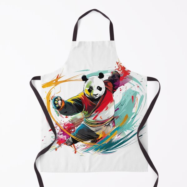 Item preview, Kung Fu Panda - Energetic Panda with Colorful Splash Background designed and sold by Asapusri.