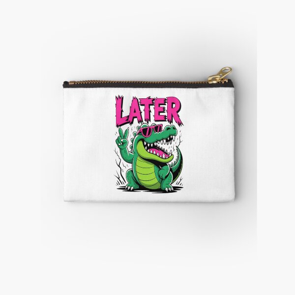 Item preview, See You Later Gator Neon Deathcore Spiked Alligator  designed and sold by stickercuffs.