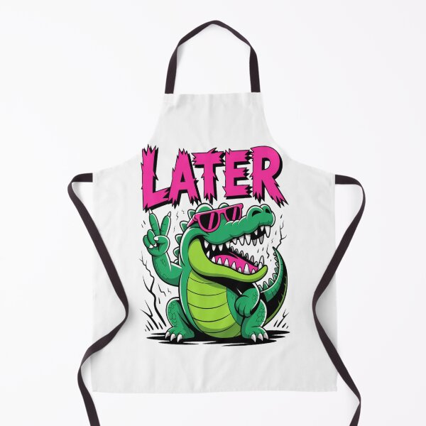 Item preview, See You Later Gator Neon Deathcore Spiked Alligator designed and sold by stickercuffs.