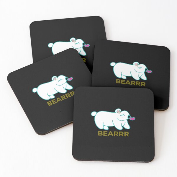 Item preview, LaMaisonOfMY EAT AN ICE CREAM POLAR BEAR COLLECTION No.8 GOLDEN BLACK designed and sold by LaMaisonOfMY.