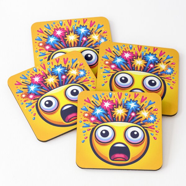 Item preview, Fireworks Emoji designed and sold by Donkey's Salad.
