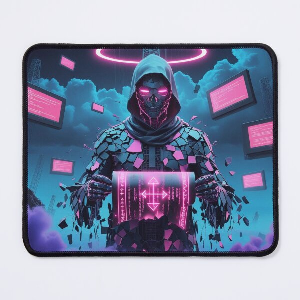 Item preview, Data Scribe // Archive_11 – Fractured Codebearer Glitchcore Print designed and sold by TokyoMyasta.