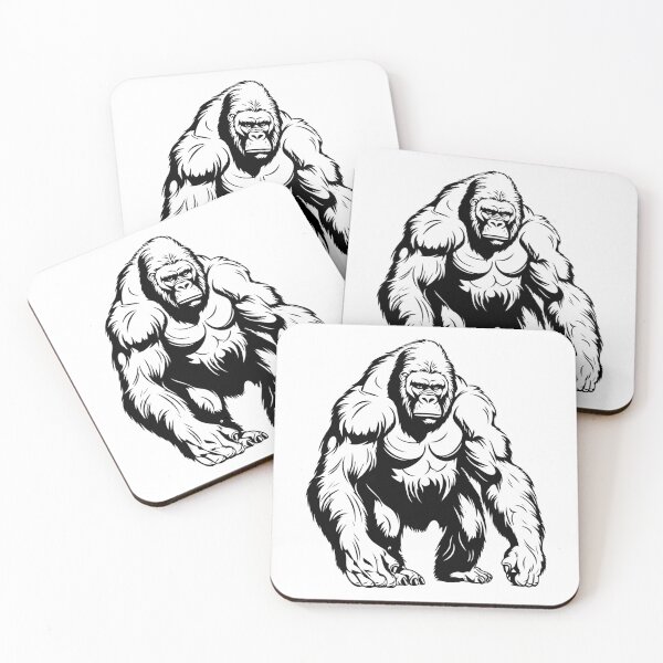 Item preview, Silverback Gorilla Giant King Primate Ape Jungle Mammal  designed and sold by inkoutninja.