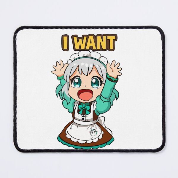 Item preview, Mint Fantome Mario Party Style "I Want" Sticker "Vtuber Party Series) designed and sold by Fresh Oshi Pressed.