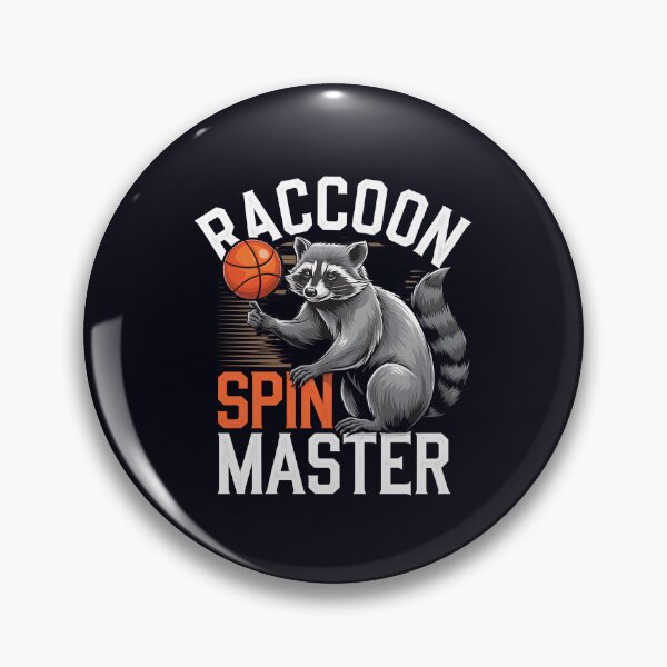 Item preview, Raccoon Spin Master – Funny Basketball Critter designed and sold by Taans-Creation.