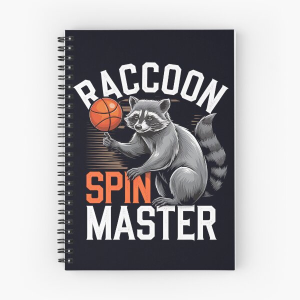 Item preview, Raccoon Spin Master – Funny Basketball Critter designed and sold by Taans-Creation.