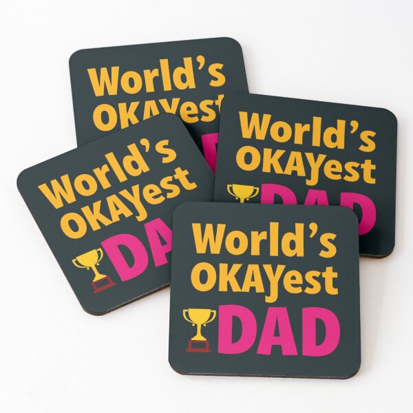 Item preview, World's Okayest Dad designed and sold by Ajay Creative Studio.