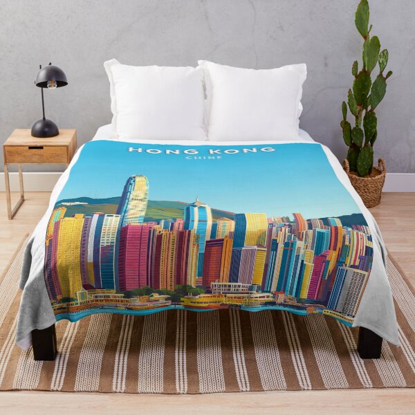 Artikelvorschau, Hongkong, China, Poster, Vintage-Pastellposter entworfen und verkauft von NicePlaza.
