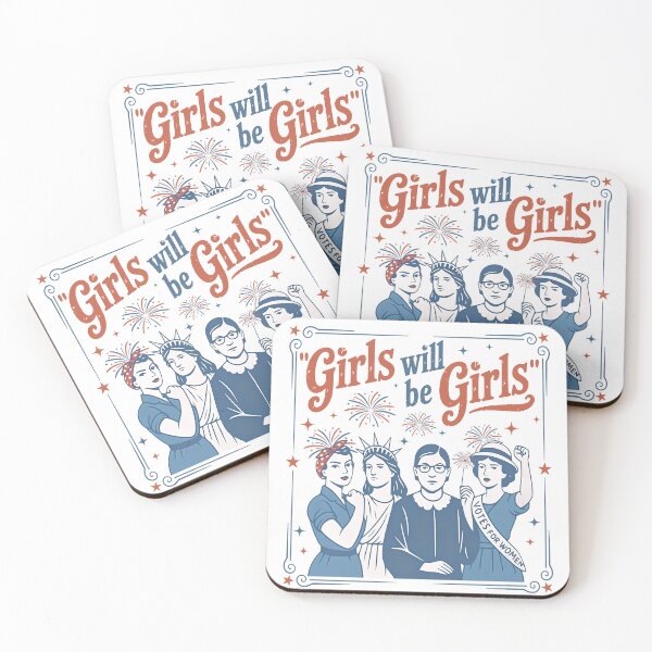 Item preview, Girls Will Be Girls, Feminist designed and sold by vintagearttee.