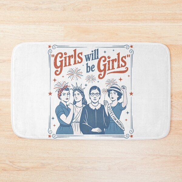 Item preview, Girls Will Be Girls, Feminist designed and sold by vintagearttee.