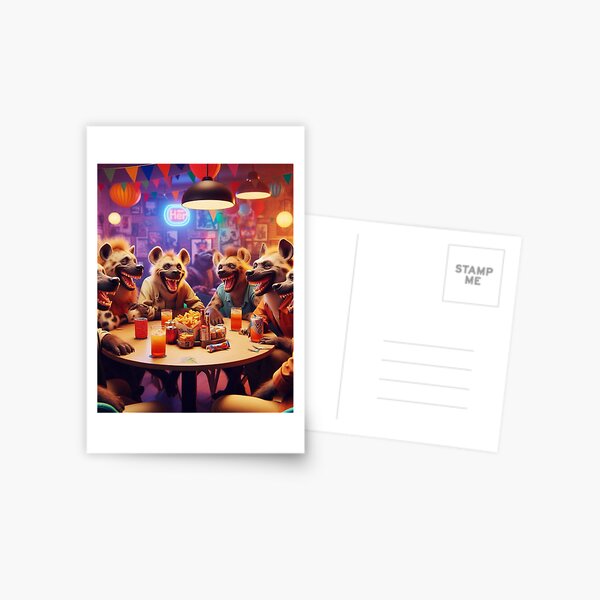 Item preview, Hyena Laughing Club – Wild Comedy Crew Illustration designed and sold by ashokreddy343.