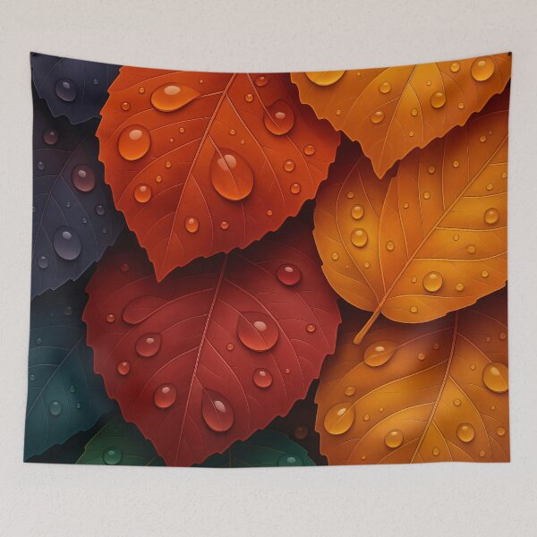 Item preview, Autumn Prism Leaves designed and sold by Kaleidoscope Print.
