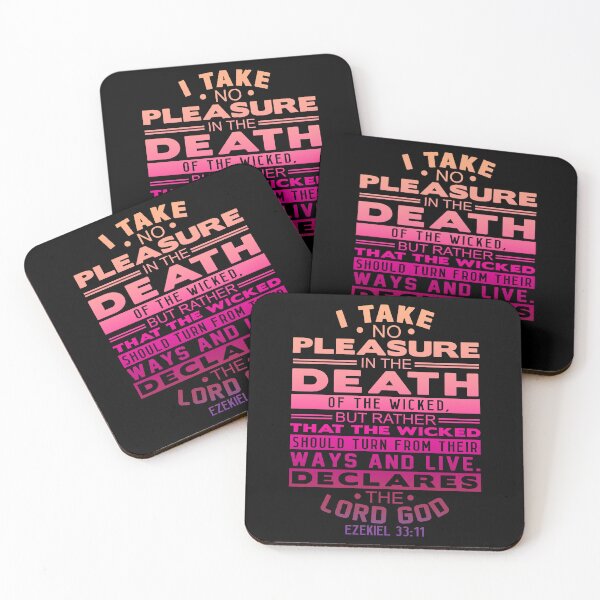 Item preview, Ezekiel 33:11 I Take No Pleasure In The Death Of The Wicked designed and sold by plushism.