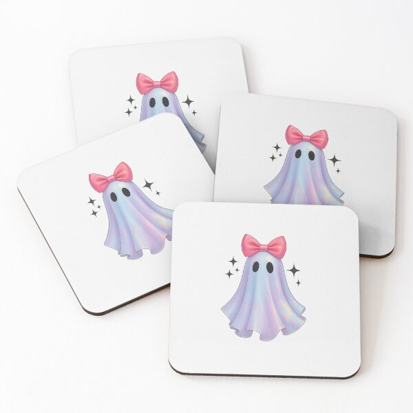 Item preview, Pastel Galaxy Ghost Halloween Girl Kids Ghost Coquette Bow designed and sold by diyoor.