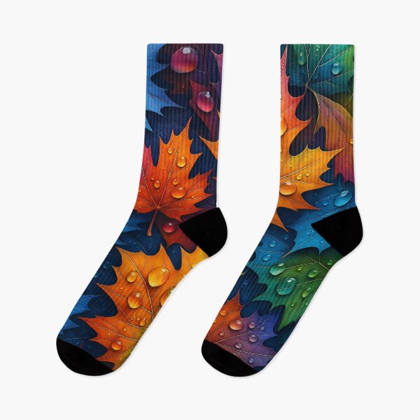 Item preview, Rainbow Maple Rainfall designed and sold by Kaleidoscope Print.