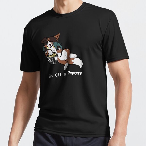 Item preview, Cute "Paws Off My Popcorn" Furry Shirt designed and sold by ToastieToastata.