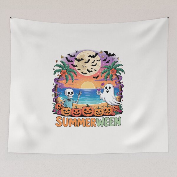 Item preview, Summerween Skeleton Beach Party Halloween Vibes  designed and sold by diyoor.