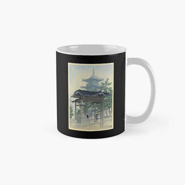 Item preview, De Zensetsu Tempel in Sanshu by Hasui Kawase | Japanese Temple Poster | Ukiyo-e Art | Japandi Home Decor designed and sold by artofuniverse.