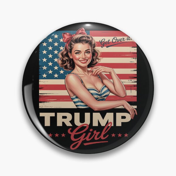 Item preview, Pinup Trump Girl Get Over It Inauguration 2025 designed and sold by splindoershop.