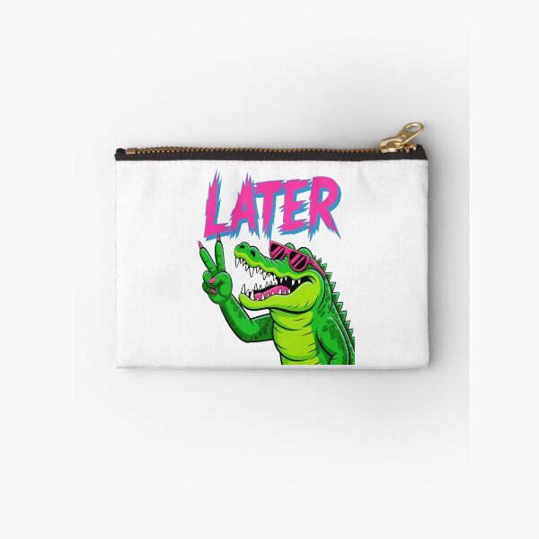 Item preview, See You Later Gator Neon Deathcore Spiked Alligator  designed and sold by stickercuffs.