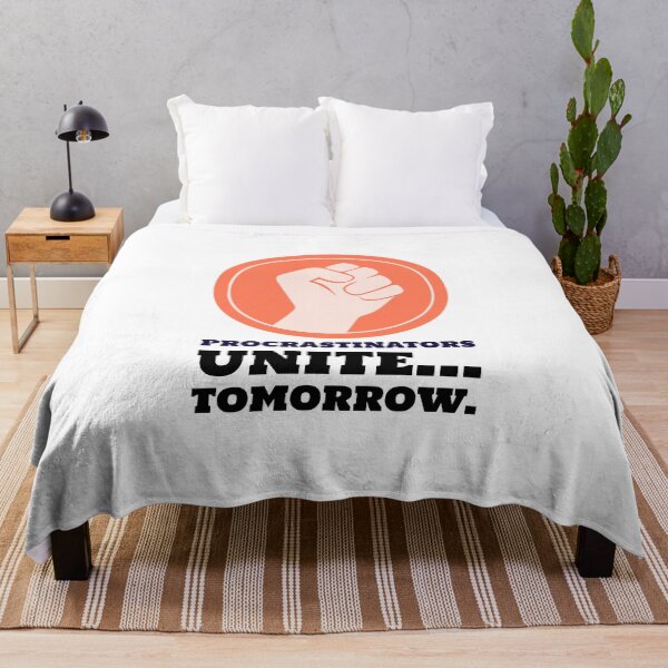 Item preview, Funny Procrastination Quote – Procrastinator Fist Bump Humor for Lazy Days designed and sold by crazydotdesigns.