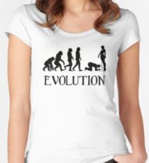 Femdom BDSM Evolution Women's Fitted Scoop T-Shirt