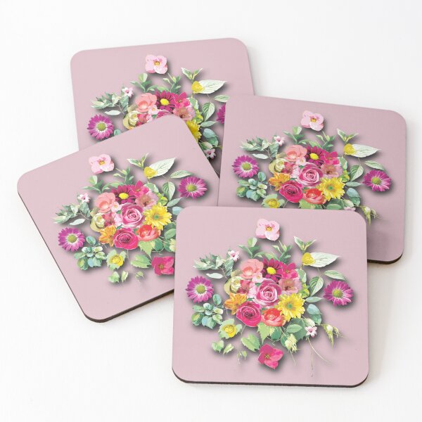 Item preview, Bouquet of Vibrant Colored Flowers designed and sold by cremedecolor.