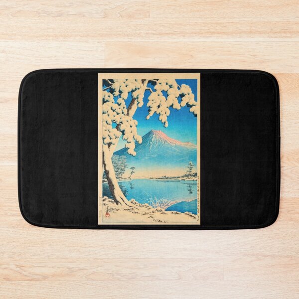 Item preview, Fuji no Yukibare (Clearing After Snow on Mt. Fuji, Tagonoura) by Hasui Kawase | Mount Fuji Poster | Winter Landscape Art designed and sold by artofuniverse.
