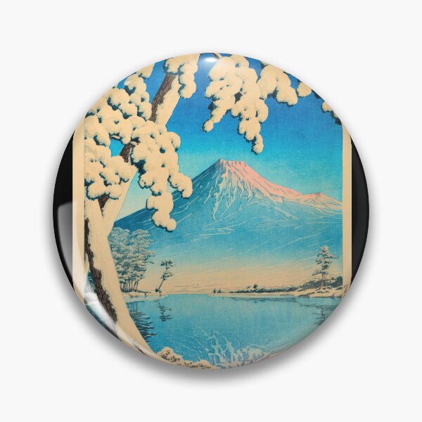 Item preview, Fuji no Yukibare (Clearing After Snow on Mt. Fuji, Tagonoura) by Hasui Kawase | Mount Fuji Poster | Winter Landscape Art designed and sold by artofuniverse.