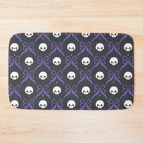 Item preview, pattern with skulls and bows designed and sold by burbura.
