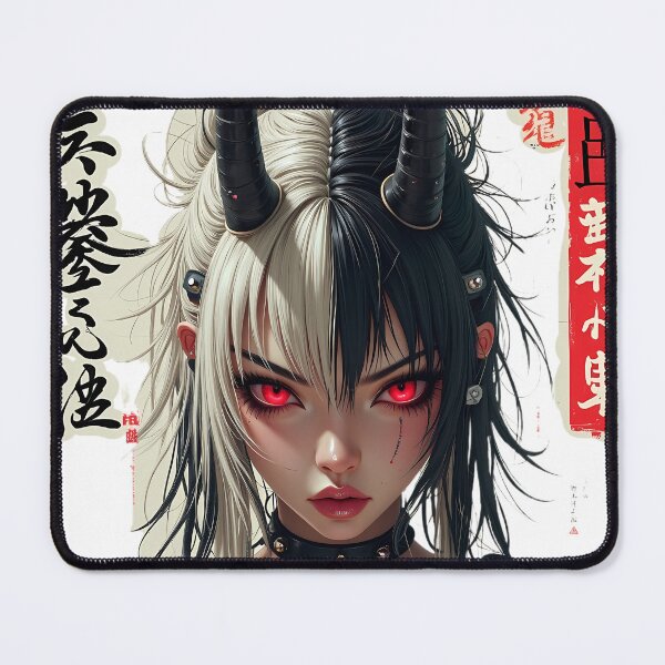 Item preview, Oni Cyberpunk Girl - Dark Fantasy Art designed and sold by aiartroom31.