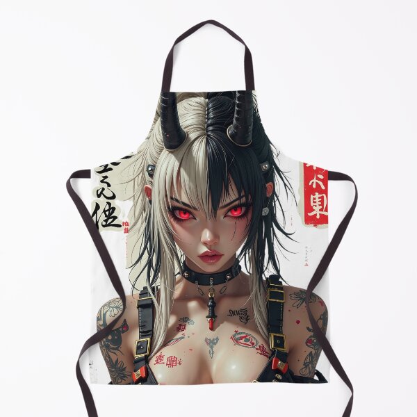 Item preview, Oni Cyberpunk Girl - Dark Fantasy Art designed and sold by aiartroom31.