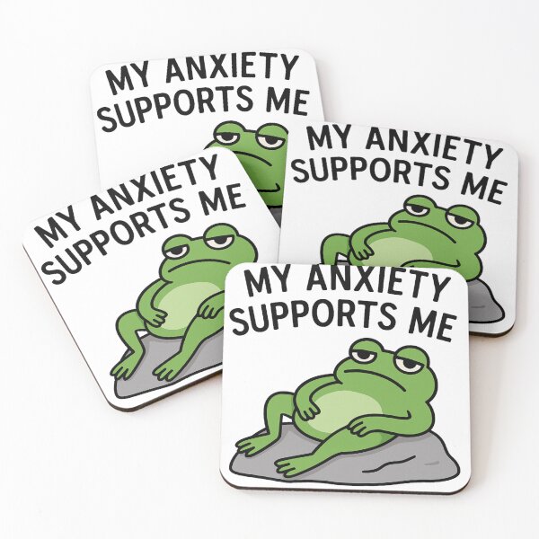Item preview,  Anxious Frog – Funny Mental Health Design designed and sold by OTSC.