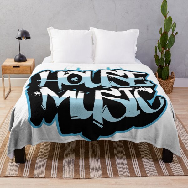 Item preview, HOUSE MUSIC - Flamed Grafitti (Blue) designed and sold by Discothreadz.