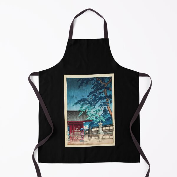 Item preview, Harusame Gokokuji (Spring Rain at Gokokuji Temple) by Hasui Kawase | Japanese Rain Poster | Japandi Nature Art designed and sold by artofuniverse.