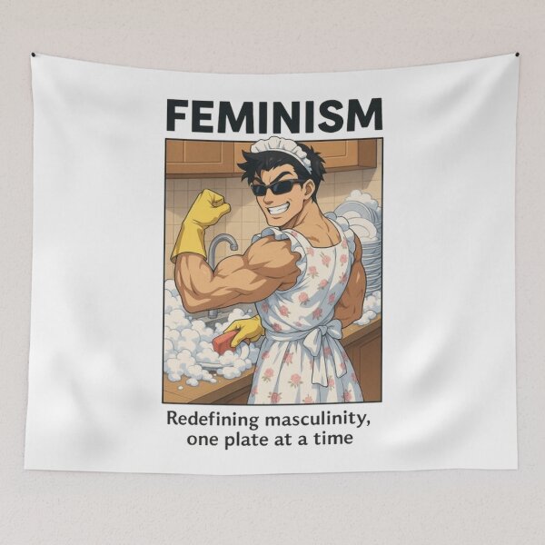 Item preview, Feminism. Redefining masculinity, one plate at a time designed and sold by TheDripCartel.