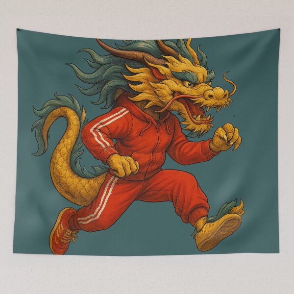 Item preview, Dragon in Tracksuit designed and sold by AleTot.