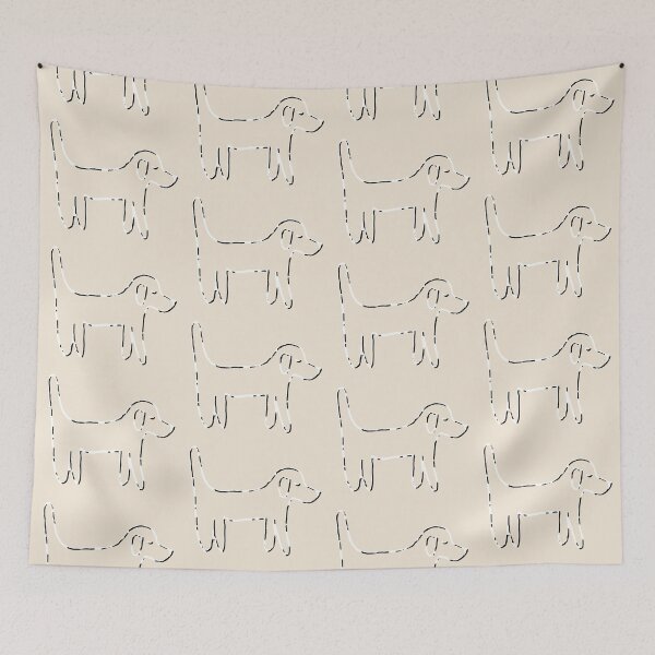 Item preview, Incomplete Full – Dog in fragments on beige designed and sold by Vision Illustrated.