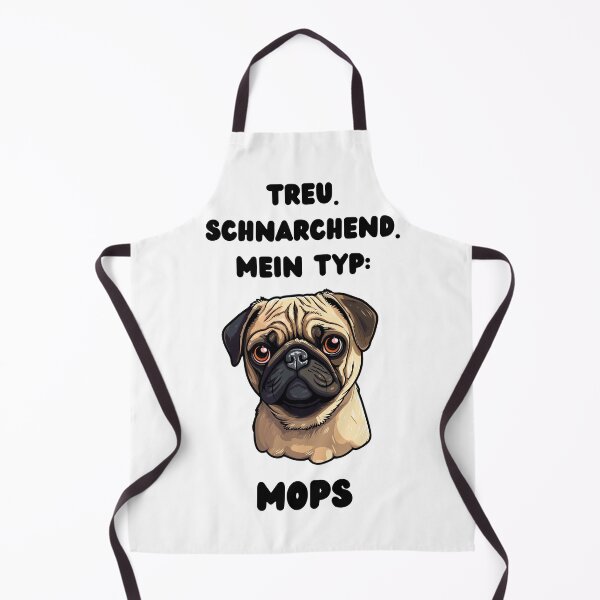 Item preview, Loyal. Snoring. My type: Pug - funny T-shirt for pug lovers designed and sold by MitMopsundHerz Rosinchens_Welt.