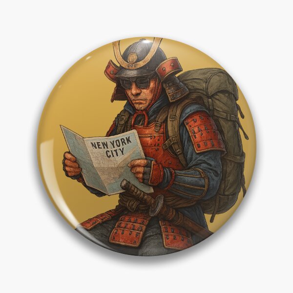 Item preview, Samurai Lost in Manhattan designed and sold by AleTot.