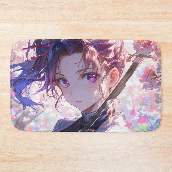 Item preview, Kanao Tsuyuri Demon Slayer Anime Girl Pink Sakura Spring Sword Gaze designed and sold by mildaclairmo.