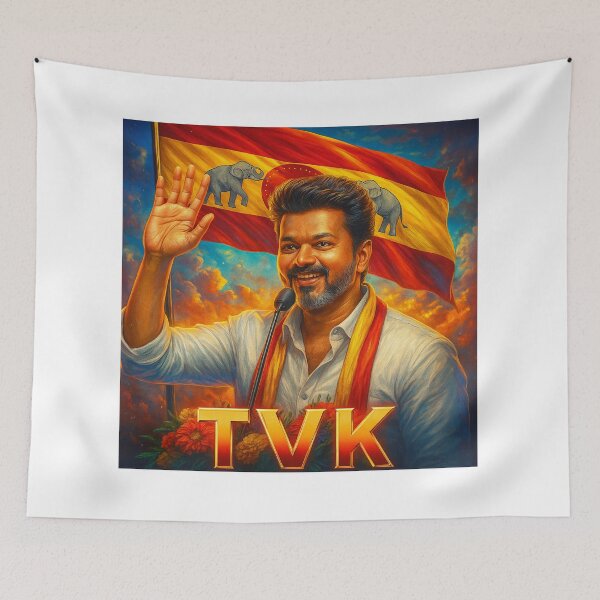 Item preview, Thalapathi Vijay TVK South Indian actor Pastel pixel gaming landscape totes   designed and sold by Lifeinfinityoff.