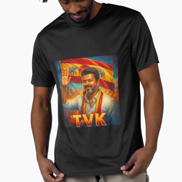 Thalapathi Vijay TVK South Indian actor Pastel pixel gaming landscape totes Active T-Shirt