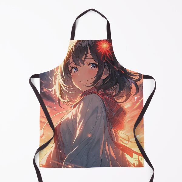 Item preview, Mitsuha Miyamizu Your Name Anime Girl Sunset Smile Sky Ribbon Warmth designed and sold by mildaclairmo.